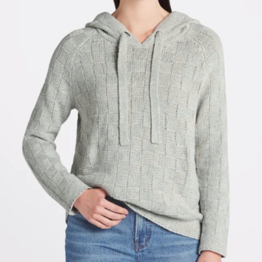 Volution Cozy non-itchy Heather Gray Hoodie Sweater L